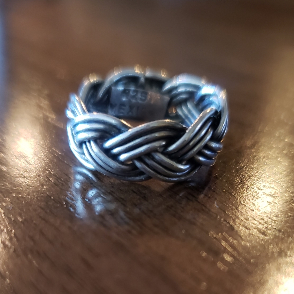 Triple Braided Siver Ring